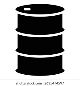Oil Barrel Icon Element For Design