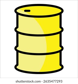Oil Barrel Icon Element For Design