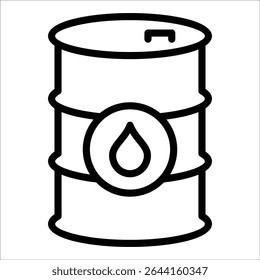 Oil Barrel Icon Element For Design