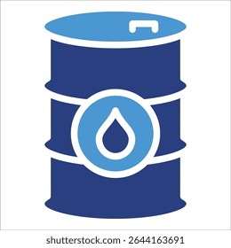 Oil Barrel Icon Element For Design