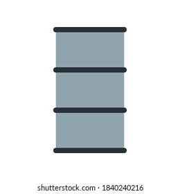 Oil barrel icon. Element from the set dedicated to oil and gas production, processing and transportation.