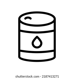 oil barrel icon illustration vector graphic