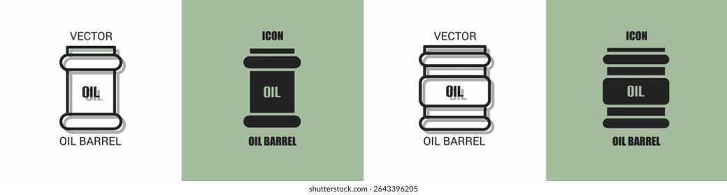 Oil barrel icon line. Oil barrel vector illustration.
