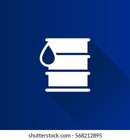Oil barrel icon in Metro user interface color style. Trading market logistic