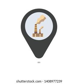 Oil barrel icon or sign, vector illustration. map pin icon– stock illustration