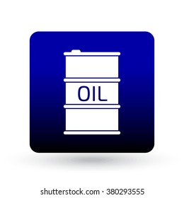 Oil Barrel icon or sign, vector illustration.