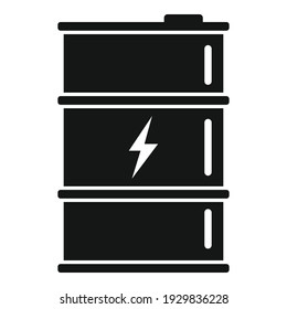 Oil barrel icon. Simple illustration of oil barrel vector icon for web design isolated on white background