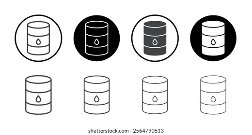 Oil barrel icon simple vector symbol