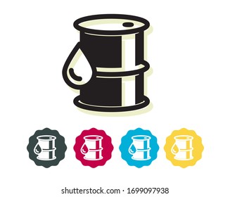 Oil Barrel Icon - Stock Illustration as EPS 10 File