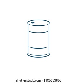 Oil Barrel Icon Symbol