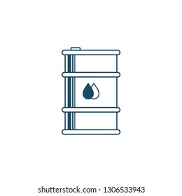Oil Barrel Icon Symbol