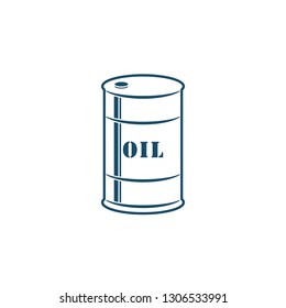 Oil Barrel Icon Symbol