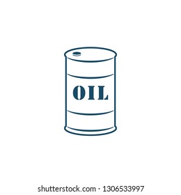 Oil Barrel Icon Symbol Stock Vector (royalty Free) 1306533997 