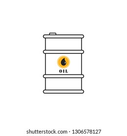 Oil Barrel Icon Symbol