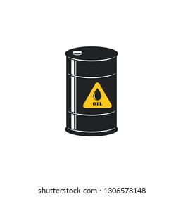 Oil Barrel Icon Symbol