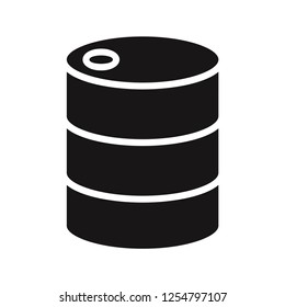 Oil Barrel Icon Vector