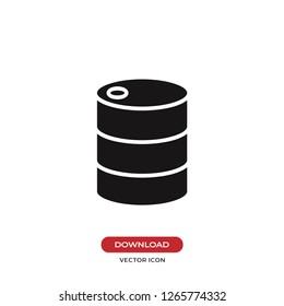 Oil barrel icon vector