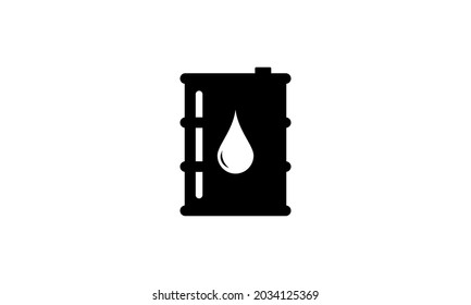 Oil barrel icon vector, crude oil drum vector icon gasoline gallon storage