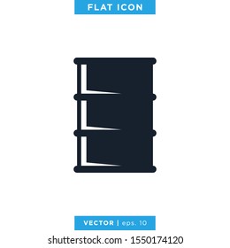 Oil Barrel Icon Vector Design Template