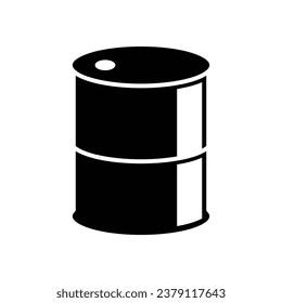plantilla de diseño de vectores de iconos de barril de petróleo simple y limpio