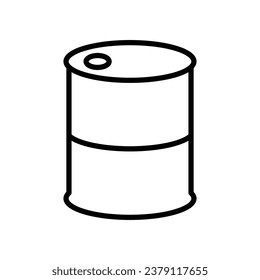 plantilla de diseño de vectores de iconos de barril de petróleo simple y limpio