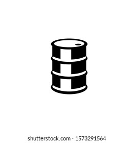 Oil barrel icon vector, filled flat sign, solid pictogram isolated on white. Symbol, logo illustration. Pixel perfect