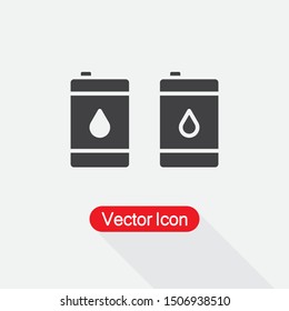 Oil Barrel Icon Vector Illustration Eps10