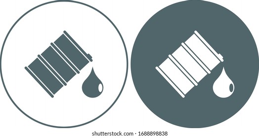 Oil barrel icon. Vector illustration