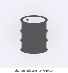 Oil barrel icon . Vector illustration