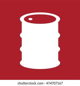Oil barrel icon . Vector illustration