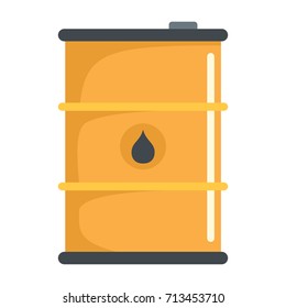 Oil barrel icon vector illustration for industry design and web isolated on white background. Oil barrel vector object for petrol label web and advertising