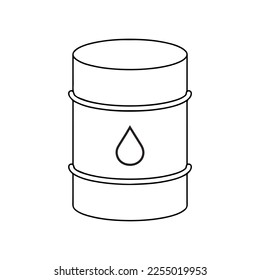 oil barrel icon vector isolated on background