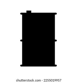 Ölfass-Symbol, Vektorgrafik einzeln auf Hintergrund