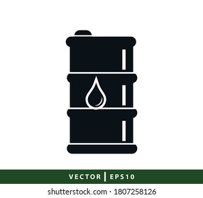 Symbol für Ölfass, Vektorgrafik-Logo-Design
