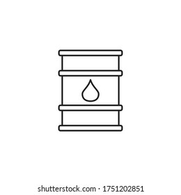 oil barrel icon vector sign symbol