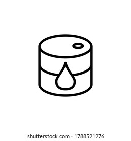 símbolo del vector del icono del barril de aceite