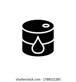 símbolo del vector del icono del barril de aceite