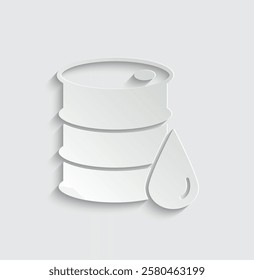  oil barrel icon vector sign