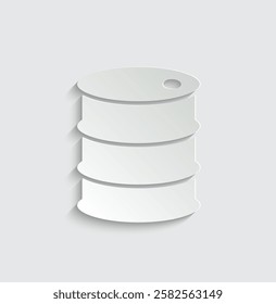  oil barrel icon vector sign