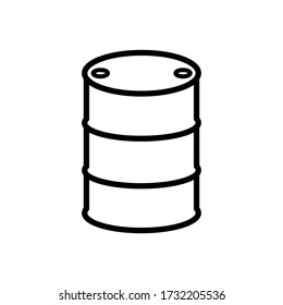 oil barrel icon vector template