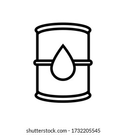plantilla vectorial de icono de barril de petróleo