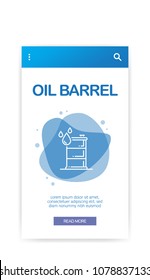 OIL BARREL INFOGRAPHIC