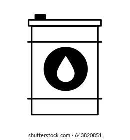 Oil barrel isolated icon