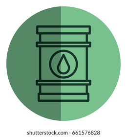 oil barrel isolated icon