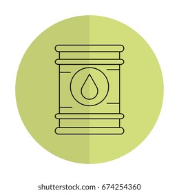 oil barrel isolated icon