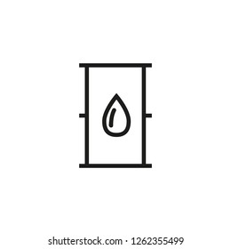 Oil in barrel line icon. Industry, barrel, extraction. Oil industry concept. Vector illustration can be used for topics like business, development, mining, manufacturing