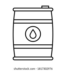 
Icono vectorial de estilo de línea de barril de aceite que puede modificar o editar fácilmente

