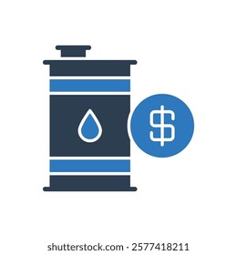 Oil Barrel Price Icon Sign Symbol