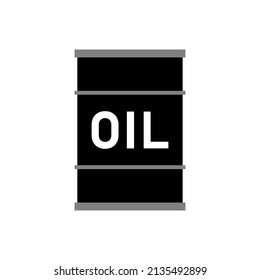 Oil Barrel Price Sign Gasoline Fuel Energy Graphic Icon. Vector Image.