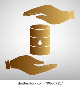 Oil barrel sign